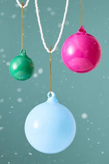 4" Shining Ball Ornaments, Set of 9