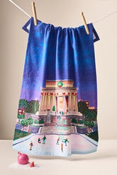 Holiday in the City Dish Towel