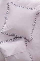 Maeve by Anthropologie Organic Cotton Looped Embroidered Euro Sham