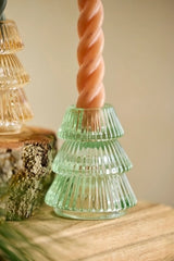 Luster Glass Tree Taper Holder