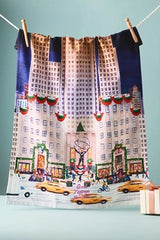 Holiday in the City Dish Towel