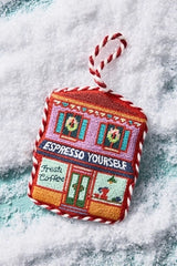 Furbish Holiday Scene Needlepoint Ornament