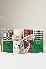 Boy Smells Holiday Votive Glass Candles, Set of 4