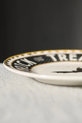 The Bistro Tile Stoneware Dessert Plate: Halloween Edition