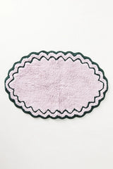Rosita Cotton Scalloped Oval Bath Mat