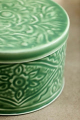 Enamelware Cookie Tin, Mint