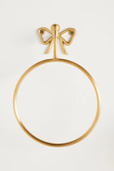 Natalia Bow Brass Towel Ring