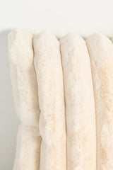 Tipped Puffer Faux Fur Pillow