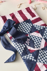 Damson Madder Patchwork Stocking