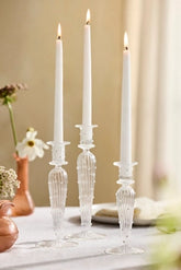 Dotted Borosilicate Glass Taper Holder