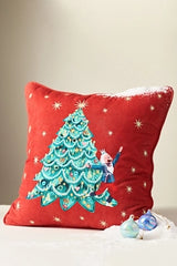 New York City Ballet Cotton Embroidered Pillow