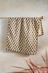 Stitched Block Print Hand Towel