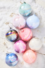 4" Shining Ball Ornaments, Set of 9