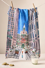 Holiday in the City Dish Towel
