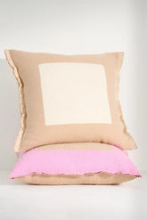 Colorblock Cotton Pillow