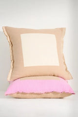 Colorblock Cotton Pillow