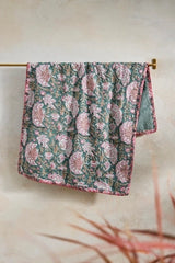 Stitched Block Print Hand Towel