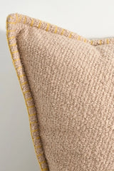 Curtis Bouclé Blanket-Stitch Pillow