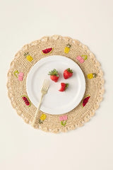 Fruit Salad Raffia Placemat