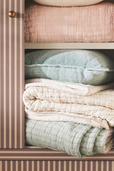 Mira Cotton Sherpa Fleece Reverse Woven Throw Blanket