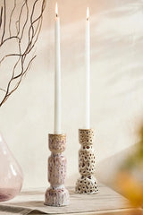 Reactive Glaze Ceramic Taper Holder, Tall