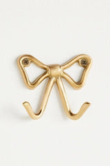 Natalia Bow Brass Double Bath Hook