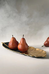 Catherine Martin Midnight Creatures Figural Feather Glazed Stoneware Serving Platter