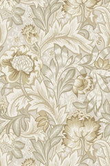 Acanthus Garden Floral Screen-Printed Peel-and-Stick Wallpaper
