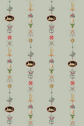 Neo-Classical Striped Wallpaper