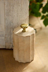 Travertine Doorstop