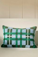 Selene Plaid Woven Pillow