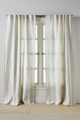 Pallido Cotton Linen Blend Woven Striped Curtain