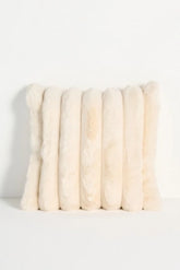 Tipped Puffer Faux Fur Pillow