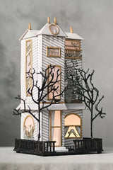 Florence Balducci Black Cat Light-Up Paper House