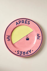 Après Ski Stoneware Dessert Plate