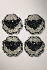 Halloween Beaded Coasters, Set of 4