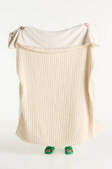 Mira Cotton Sherpa Fleece Reverse Woven Throw Blanket