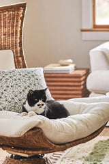 McKenzie Parrott Floral Threads Cotton Floral Printed Throw Pillow