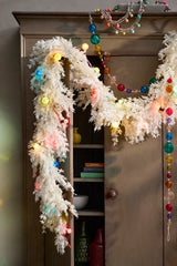 Faux Ivory Fir Garland, 108”