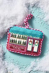 Furbish Holiday Scene Needlepoint Ornament
