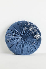 Clara Embroidered Velvet Pillow