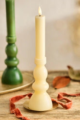 Flameless Turned Pillar Candle