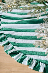 Ruffled Stripe Tree Skirt