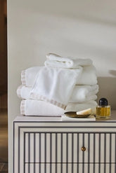 The Sloane Stripe Trim Soft Cotton Towel Collection