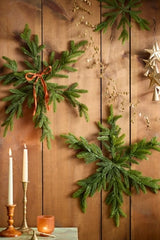 Faux Fir Snowflakes, Set of 2 Large