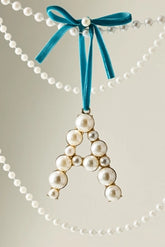 Pearl Monogram Ornament
