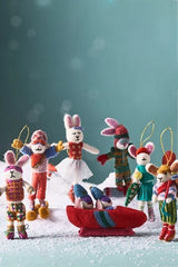 Sporty Bunny Felt Ornament