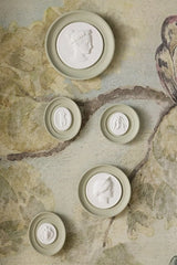 STATUETTE Sage Plaster Framed Intaglio Gallery Wall Charm