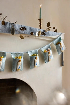 Hanukkah Countdown Felt Garland