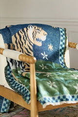 Printed Goods Cotton Jacquard Throw Blanket